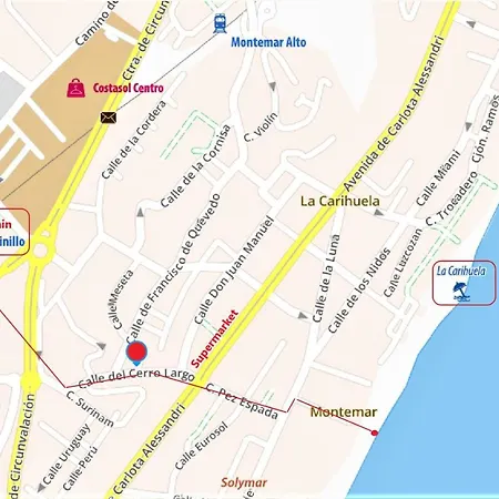 Shiny Studio Carihuela Beach At 500M No Swimming Pool